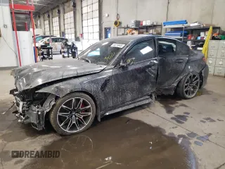 2022 BMW M3 with VIN WBS53AY00NFM52065, listed as a Copart auction lot 44379945 with 0 mi miles and Salvage Title. Bid and sale history available at carsss.com. Image 1.