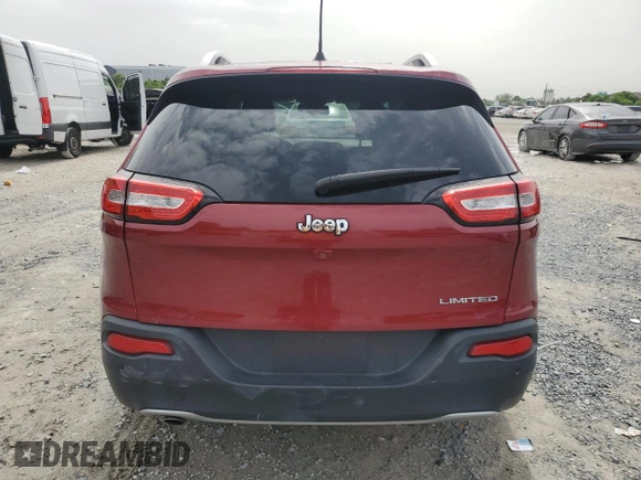 2016 Jeep Cherokee Limited with VIN 1C4PJLDB3GW135716, listed as a Copart auction lot 59718615 with 87,231 mi miles and Salvage title. Bid and sale history available at DreamBid. Image 6.