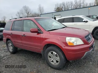 2005 Honda Pilot EX with VIN 2HKYF184X5H568118, listed as a Copart auction lot 50090105 with 206,952 mi miles and Salvage Title. Bid and sale history available at carsss.com. Image 4.