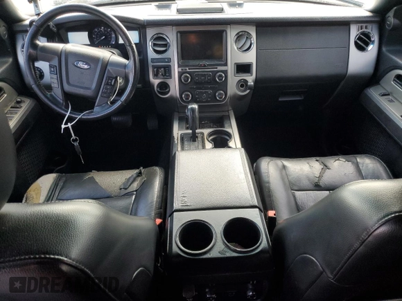 2015 Ford Expedition Max XLT with VIN 1FMJK1HT7FEF13627, listed as a Copart auction lot 51187075 with 215,325 mi miles and Salvage title. Bid and sale history available at DreamBid. Image 8.