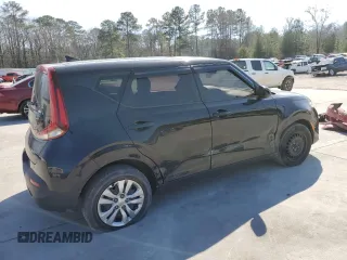 2020 Kia Soul LX with VIN KNDJ23AU1L7710702, listed as a Copart auction lot 46476045 with 122,501 mi miles and Salvage Title. Bid and sale history available at carsss.com. Image 3.