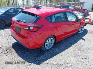 2024 Subaru Impreza with VIN JF1GUABC9R8873735, listed as a IAAI auction lot 42147090 with 2,460 mi miles and . Bid and sale history available at DreamBid. Image 4.