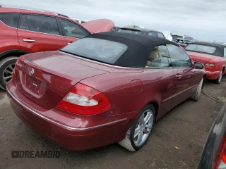 2008 Mercedes-Benz CLK 350 with VIN WDBTK56F58F236487, listed as a Copart auction lot 74986464 with Not Provided miles and Salvage Title. Bid and sale history available at DreamBid. Image 3.