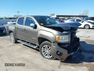 2015 GMC Canyon 2WD SLT with VIN 1GTG5CE32F1215628, listed as a IAAI auction lot 41412762 with 182,615 mi miles. Bid and sale history available at carsss.com. Image 1.