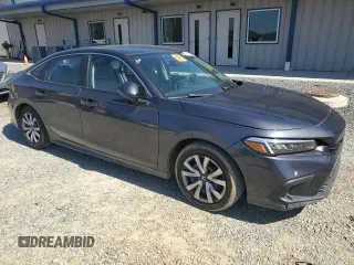 2022 Honda Civic Sedan LX with VIN 2HGFE2F2XNH548124, listed as a Copart auction lot 48738485 with 66,437 mi miles and Salvage Title. Bid and sale history available at carsss.com. Image 4.