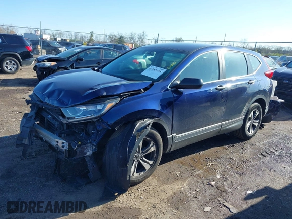 2017 Honda CR-V LX with VIN 2HKRW6H37HH202243, listed as a IAAI auction lot 41983295 with 124,948 mi miles. Bid and sale history available at carsss.com. Image 2.