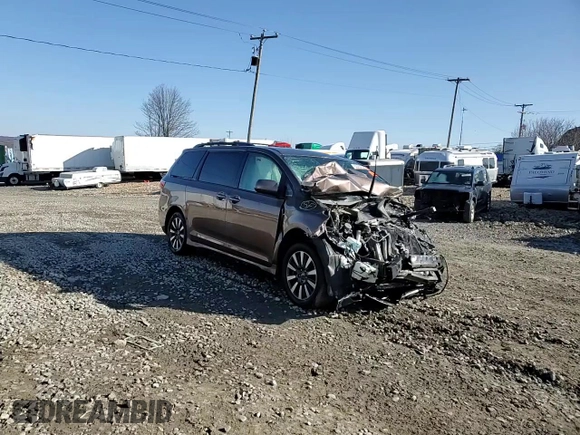 2018 Toyota Sienna LE with VIN 5TDJZ3DCXJS188945, listed as a Copart auction lot 53684585 with Not provided miles and Salvage title. Bid and sale history available at DreamBid. Image 14.