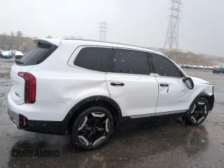 2023 Kia Telluride S with VIN 5XYP6DGCXPG358814, listed as a Copart auction lot 53820505 with 10,329 mi miles and Salvage Title. Bid and sale history available at carsss.com. Image 3.