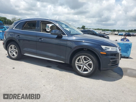 2019 Audi Q5 Premium with VIN WA1ANAFY2K2080444, listed as a Copart auction lot 61273195 with 52,942 mi miles and Salvage title. Bid and sale history available at DreamBid. Image 4.