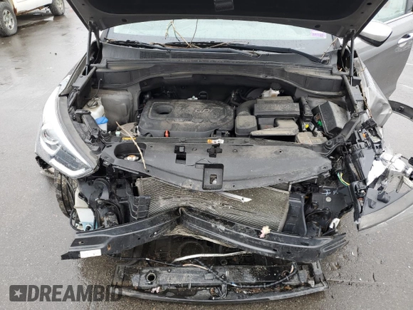 2017 Hyundai Santa Fe 2.4L z VIN 5NMZTDLB1HH036584, wystawiony jako Copart lot #56033815 z przebiegiem 56 003 mil mil oraz Szkoda całkowita • Salvage title. Historia ofert i sprzedaży dostępna na DreamBid. Obrazek 12.