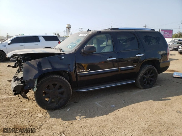 2008 GMC Yukon Denali with VIN 1GKFK63898J148375, listed as a Copart auction lot 71291834 with 0 mi miles and Salvage Title. Bid and sale history available at carsss.com. Image 1.