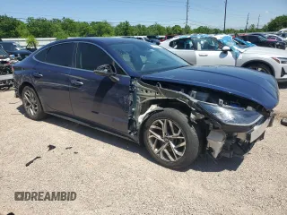 2020 Hyundai Sonata SEL z VIN 5NPEF4JAXLH052763, wystawiony jako Copart lot #50245785 z przebiegiem 76 505 mil mil oraz Tytuł czysty. Historia ofert i sprzedaży dostępna na DreamBid. Obrazek 4.