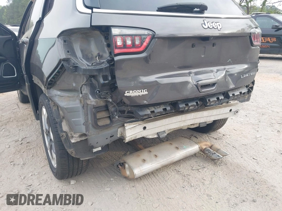 2020 Jeep Compass Limited with VIN 3C4NJCCB0LT128635, listed as a IAAI auction lot 42085121 with 166,511 mi miles and . Bid and sale history available at DreamBid. Image 6.
