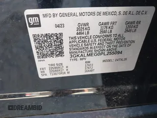 2023 GMC Terrain SLE with VIN 3GKALMEG0PL255094, listed as a IAAI auction lot 41605401 with 22,275 mi miles. Bid and sale history available at carsss.com. Image 9.