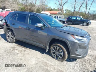 2024 Toyota RAV4 Hybrid XLE Premium with VIN 4T3B6RFV9RU161308, listed as a IAAI auction lot 41587148 with 8,952 mi miles. Bid and sale history available at carsss.com. Image 1.
