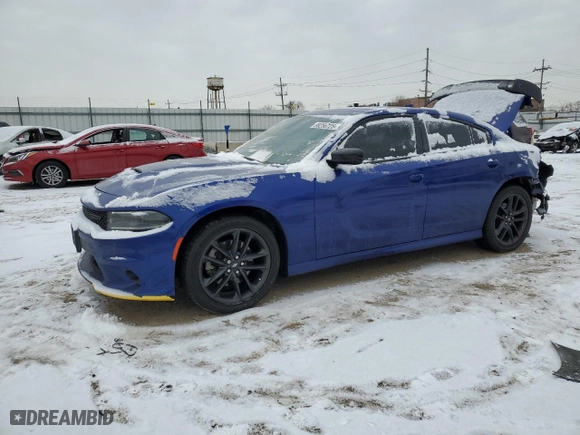 2022 Dodge Charger GT with VIN 2C3CDXMG0NH111575, listed as a Copart auction lot 89256725 with 35,533 mi miles and Salvage Title. Bid and sale history available at carsss.com. Image 1.