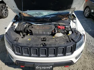 2020 Jeep Compass Trailhawk with VIN 3C4NJDDB9LT202929, listed as a Copart auction lot 74689854 with 87,343 mi miles and Salvage Title. Bid and sale history available at carsss.com. Image 13.