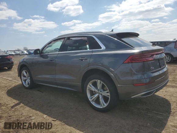 2019 Audi Q8 Premium Plus with VIN WA1BVAF14KD009032, listed as a Copart auction lot 52612715 with Not provided miles and Salvage title. Bid and sale history available at DreamBid. Image 2.