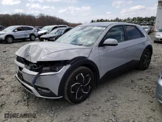 2022 Hyundai IONIQ 5 SE with VIN KM8KMDAF8NU066718, listed as a Copart auction lot 47411393 with 9,136 mi miles. Bid and sale history available at carsss.com. Image 1.