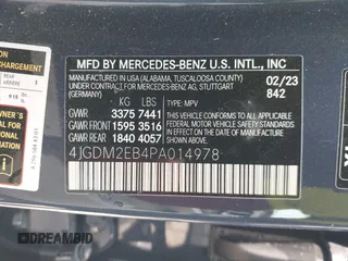 2023 Mercedes-Benz EQS 450 z VIN 4JGDM2EB4PA014978, wystawiony jako IAAI lot #42165675 z przebiegiem 25 765 mil mil oraz . Historia ofert i sprzedaży dostępna na DreamBid. Obrazek 9.