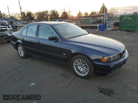 2003 BMW 5 Series 530iA with VIN WBADT63403CK39283, listed as a Copart auction lot 84960944 with 109,161 mi miles and Salvage Title. Bid and sale history available at carsss.com. Image 4.