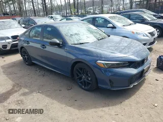 2025 Honda Civic Sport with VIN 2HGFE2F58SH560536, listed as a IAAI auction lot 41839433 with 3,494 mi miles and . Bid and sale history available at DreamBid. Image 1.