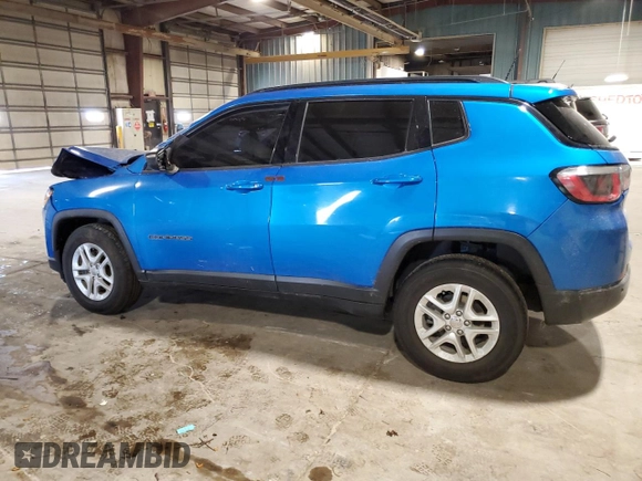 2018 Jeep Compass Sport z VIN 3C4NJCAB0JT251030, wystawiony jako Copart lot #55833785 z przebiegiem 103 713 mil mil oraz Czysty tytuł • Clean title. Historia ofert i sprzedaży dostępna na DreamBid. Obrazek 2.