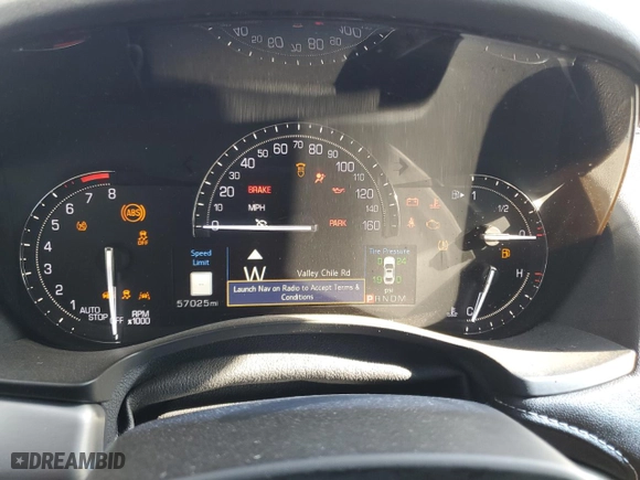 2018 Cadillac ATS Sedan Premium Performance RWD with VIN 1G6AD5SS7J0184166, listed as a Copart auction lot 83216704 with 57,025 mi miles and Salvage Title. Bid and sale history available at carsss.com. Image 9.