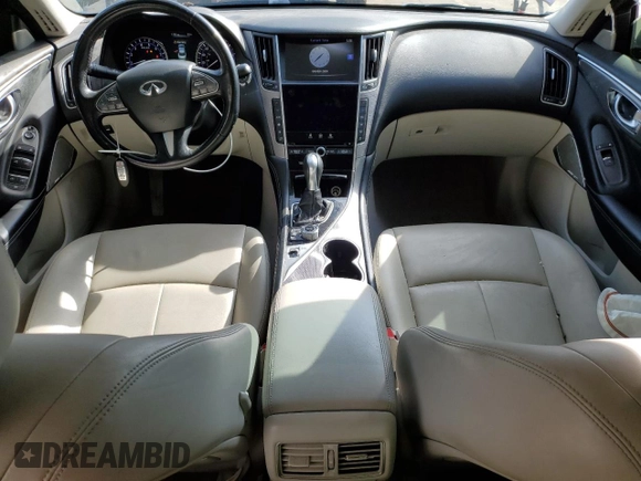 2017 Infiniti Q50 Sport with VIN JN1EV7AP7HM738218, listed as a Copart auction lot 46618795 with 96,763 mi miles and Non repairable. Bid and sale history available at DreamBid. Image 8.