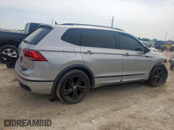 2023 Volkswagen Tiguan SE R-Line Black with VIN 3VVCB7AX5PM128335, listed as a Copart auction lot 56128305 with 21,524 mi miles and Salvage title. Bid and sale history available at DreamBid. Image 3.