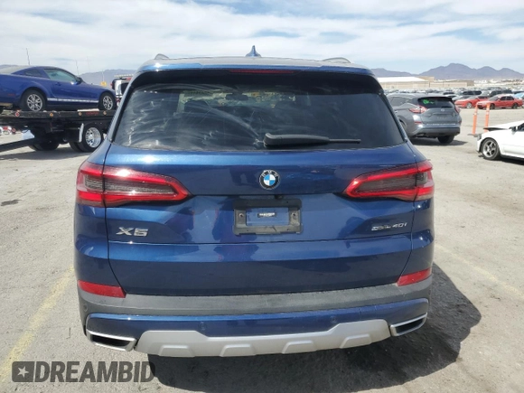 2020 BMW X5 sDrive40i with VIN 5UXCR4C0XLLW64815, listed as a Copart auction lot 50429185 with 39,544 mi miles and Salvage Title. Bid and sale history available at DreamBid. Image 6.