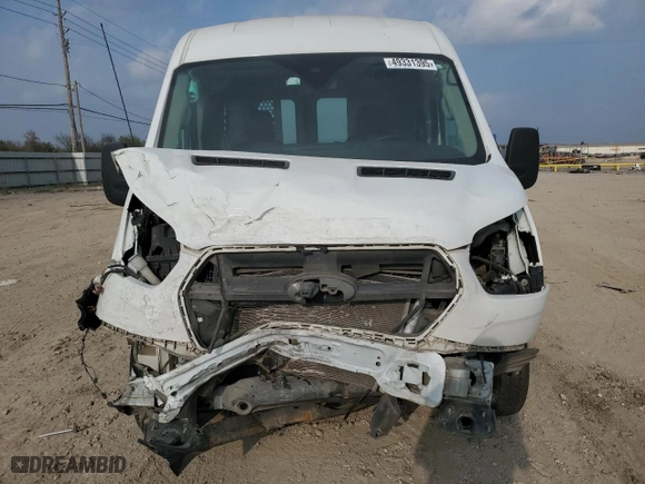 2020 Ford Transit Cargo Van with VIN 1FTBR1C81LKA03746, listed as a Copart auction lot 49331395 with 0 mi miles and Salvage Title. Bid and sale history available at carsss.com. Image 5.