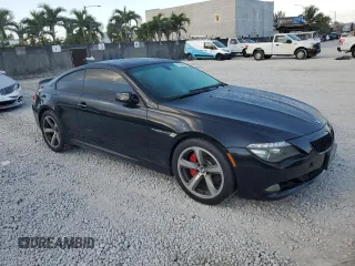 2009 BMW 6 Series 650i with VIN WBAEA53529CV92291, listed as a Copart auction lot 45708625 with 149,163 mi miles and Clean Title. Bid and sale history available at carsss.com. Image 4.