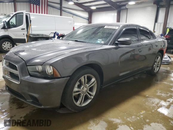2014 Dodge Charger SXT with VIN 2C3CDXJG1EH115008, listed as a Copart auction lot 48655975 with 92,458 mi miles and Salvage Title. Bid and sale history available at carsss.com. Image 1.