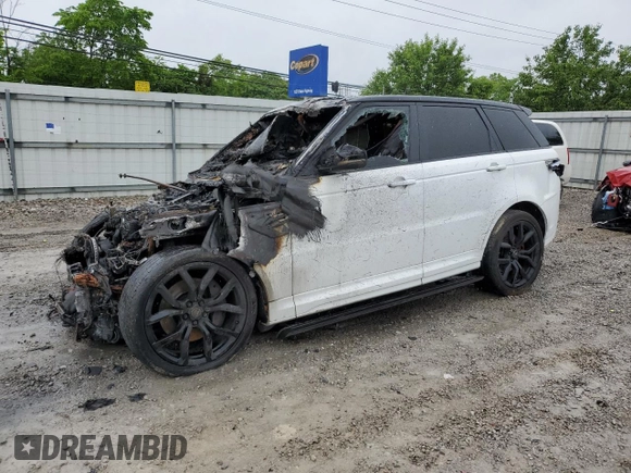 2020 Land Rover Range Rover Sport SVR with VIN SALWZ2RE5LA723022, listed as a Copart auction lot 68786574 with 0 mi miles and Non Repairable. Bid and sale history available at carsss.com. Image 1.
