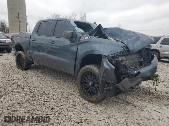 2021 Chevrolet Silverado 1500 RST with VIN 3GCUYEED4MG118640, listed as a Copart auction lot 80879984 with 0 mi miles and Salvage Title. Bid and sale history available at carsss.com. Image 4.