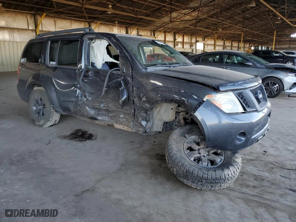 2010 Nissan Pathfinder SE with VIN 5N1AR1NB9AC627947, listed as a Copart auction lot 84321604 with 183,033 mi miles and Salvage Title. Bid and sale history available at carsss.com. Image 4.