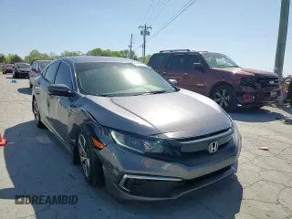2019 Honda Civic LX with VIN 19XFC2F68KE003117, listed as a Copart auction lot 53500705 with 46,397 mi miles and Salvage Title. Bid and sale history available at DreamBid. Image 10.