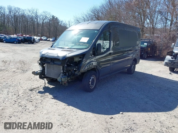 2019 Ford Transit with VIN 1FTYR2CM0KKB17829, listed as a IAAI auction lot 41726498 with 116,045 mi miles. Bid and sale history available at carsss.com. Image 2.