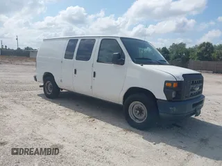 2012 Ford Econoline Cargo Commercial with VIN 1FTNE2EL1CDB15063, listed as a IAAI auction lot 41861426 with 167,961 mi miles and . Bid and sale history available at carsss.com. Image 1.