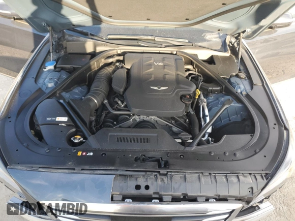 2017 Genesis G80 3.8L with VIN KMHGN4JE5HU199709, listed as a Copart auction lot 73598944 with 0 mi miles and Salvage Title. Bid and sale history available at carsss.com. Image 11.