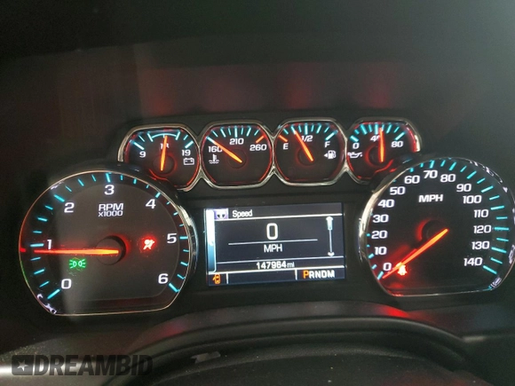 2015 Chevrolet Suburban LTZ with VIN 1GNSKKKC7FR299567, listed as a Copart auction lot 52944035 with 147,964 mi miles and Salvage Title. Bid and sale history available at DreamBid. Image 9.