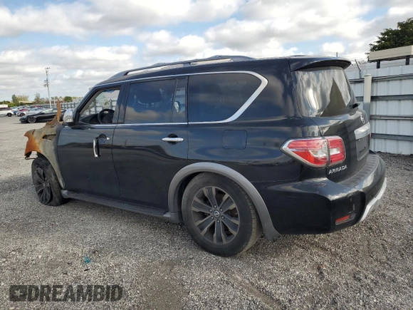 2017 Nissan Armada SV with VIN JN8AY2ND6H9000486, listed as a Copart auction lot 87840055 with 0 mi miles and Clean Title. Bid and sale history available at carsss.com. Image 2.