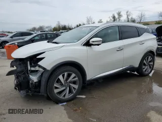 2019 Nissan Murano SV z VIN 5N1AZ2MJ7KN150018, wystawiony jako Copart lot #49266345 z przebiegiem 71 839 mil mil oraz Szkoda całkowita • Salvage title. Historia ofert i sprzedaży dostępna na DreamBid. Obrazek 1.