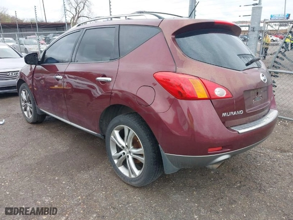 2009 Nissan Murano S with VIN JN8AZ18W59W115281, listed as a IAAI auction lot 41956351 with 237,839 mi miles. Bid and sale history available at carsss.com. Image 3.