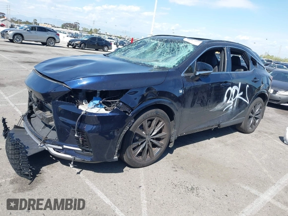 2023 Lexus RX 350 with VIN 2T2BAMCA3PC017131, listed as a IAAI auction lot 41965100 with 23,344 mi miles and . Bid and sale history available at DreamBid. Image 22.