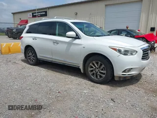 2014 Infiniti QX60 with VIN 5N1AL0MN2EC523474, listed as a IAAI auction lot 42225751 with 159,303 mi miles and . Bid and sale history available at DreamBid. Image 1.