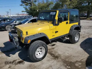 2002 Jeep Wrangler X with VIN 1J4FA39S22P707537, listed as a Copart auction lot 42436525 with 0 mi miles and Salvage Title. Bid and sale history available at carsss.com. Image 1.