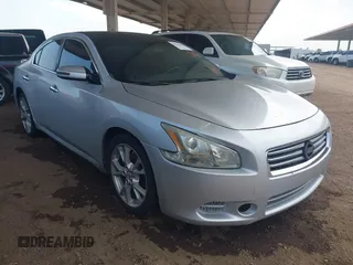 2012 Nissan Maxima S with VIN 1N4AA5AP1CC825807, listed as a IAAI auction lot 42745590 with Not provided miles and . Bid and sale history available at DreamBid. Image 1.