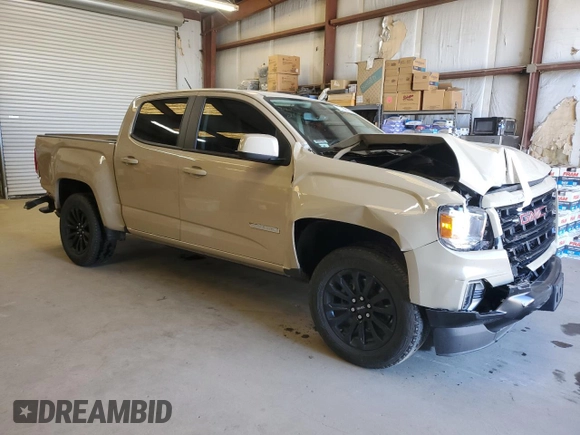 2022 GMC Canyon 2WD Elevation with VIN 1GTG5CENXN1185875, listed as a Copart auction lot 68082724 with 20,976 mi miles and Clean Title. Bid and sale history available at carsss.com. Image 4.